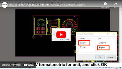 Come importare documenti Pcb in Tronstol E1 tramite Altium Designer