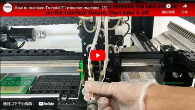 Come mantenere Tronstol E1 Mounter Machine(3)